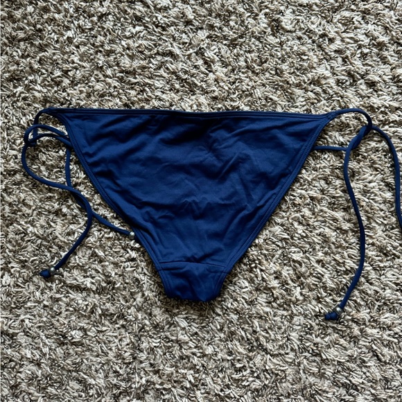 Abercrombie navy string bikini bottom - Picture 2 of 2